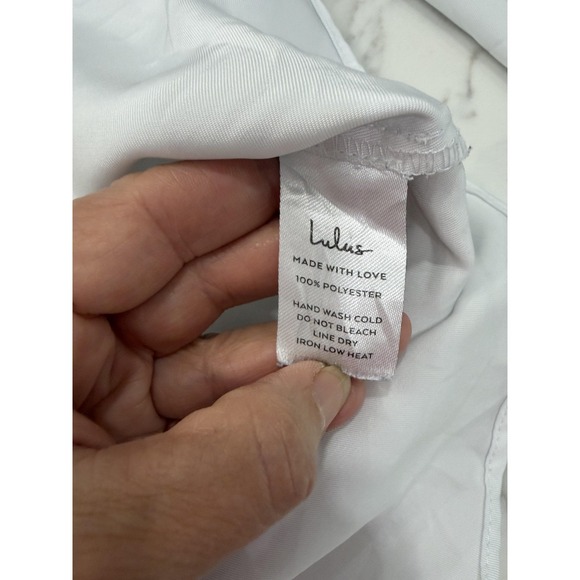 Milumia Tank Top Womens Small White High Neck Cropped Zip Back Stretch - Picture 7 of 14